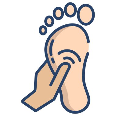 ayak ikonu vektör illüstrasyonu