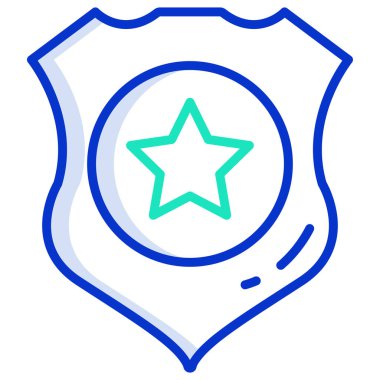 kalkan simgesi, vektör illüstrasyonu