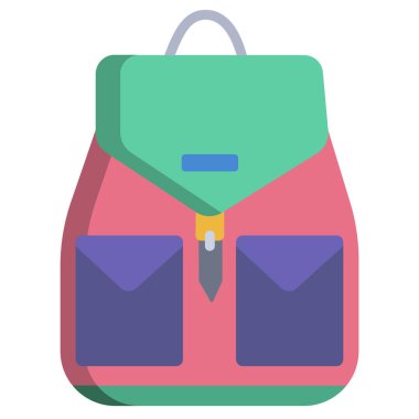 El çantası simgesini, basit vektör çizim