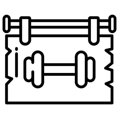 dambıl simgesinin vektör çizimi