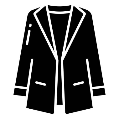 moda ceket vektör simgesi