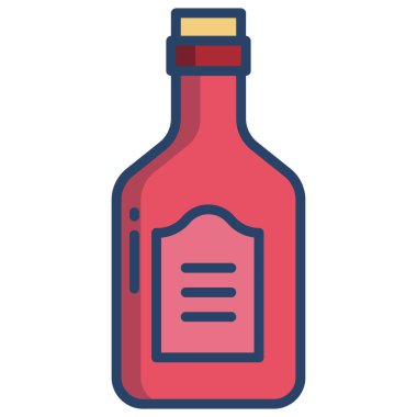 Şişe. Web simgesi basit tasarım