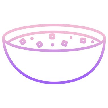 Patates Peynir Çorbası. Web simgesi basit illüstrasyon