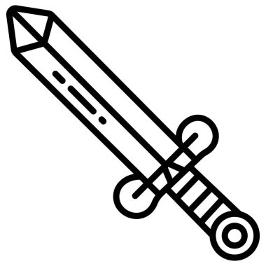 Kılıç basit simgesi, vektör gösterimi