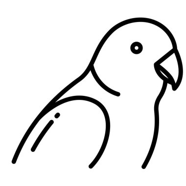 papağan web simge vektör çizim