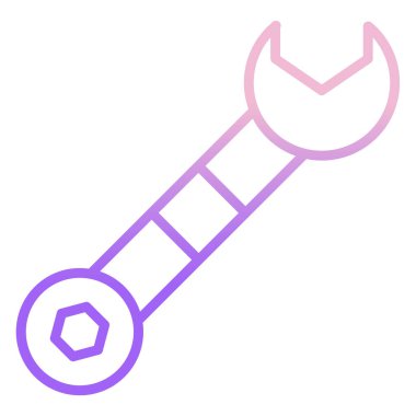 İngiliz anahtarı. Web simgesi basit illüstrasyon