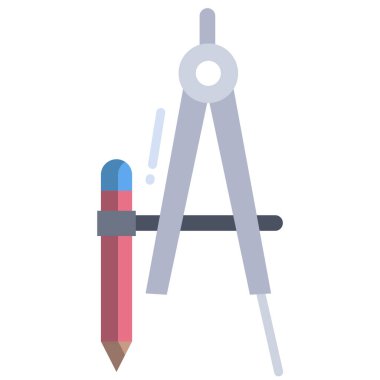 Pusula. Web simgesi basit illüstrasyon