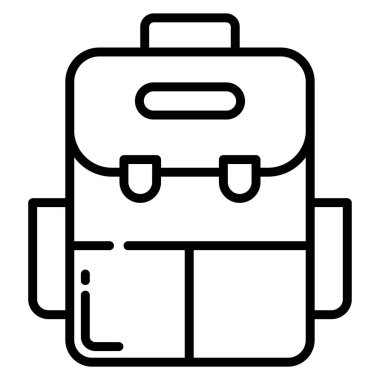 Sırt çantasının vektör çizimi