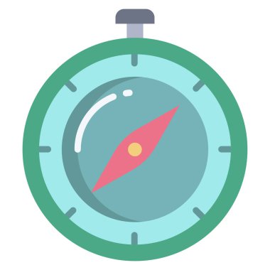 Pusula. Web simgesi basit illüstrasyon 