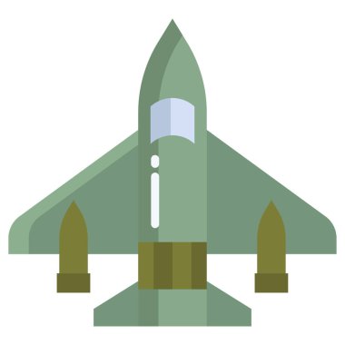 Uçak simgesinin vektör illüstrasyonu