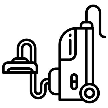 Vakum Temizleyici Web simgesi basit vektör illüstrasyonuName