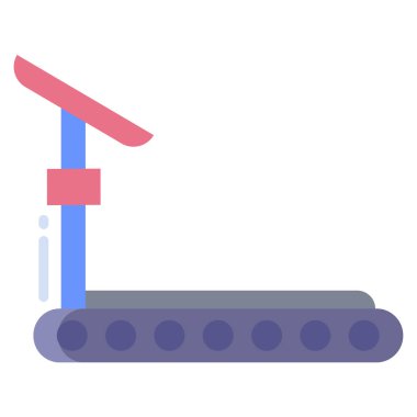 Treadmill2 web simgesi basit vektör illüstrasyonu