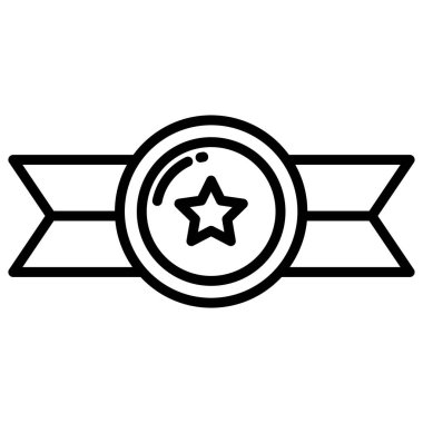 Madalya. Web simgesi basit illüstrasyon