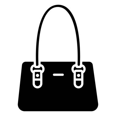 El çantası simgesini, basit vektör çizim