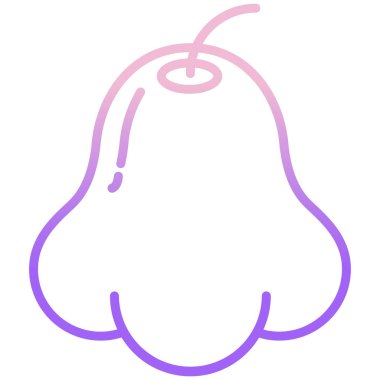 Gül elması. Web simgesi basit illüstrasyon