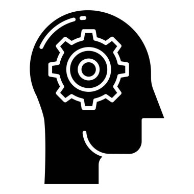 İnsan aklı. Web simgesi
