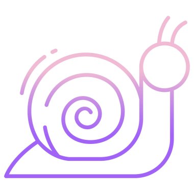 Salyangoz. Web simgesi basit illüstrasyon