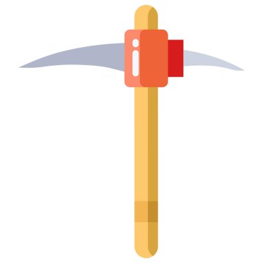 Beyaz arkaplan üzerindeki basit Scythe simgesi