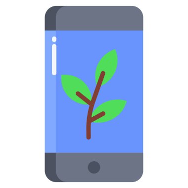 Cep telefonu. Web simgesi basit illüstrasyon