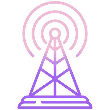 Anten. Web simgesi basit illüstrasyon