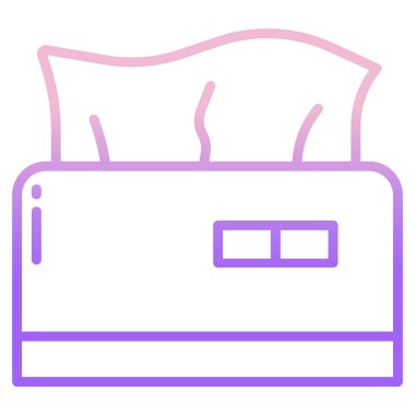 dokular beyaz arkaplanda basit vektör simgesi