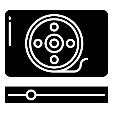 Çip. Web simgesi basit illüstrasyon