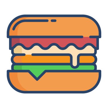 fast food. Basit tasarım