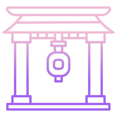 çizgi piknik masası simgesi beyaz arkaplanda izole edildi. vektör illüstrasyonu