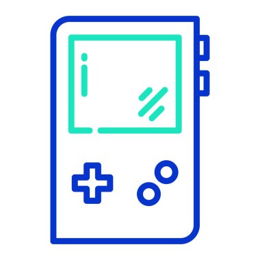 oyun konsolu simgesi, vektör illüstrasyonu