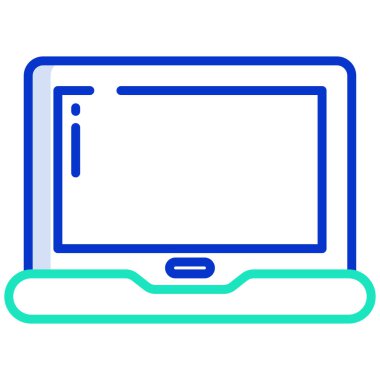 dizüstü bilgisayar simgesi, vektör illüstrasyonu