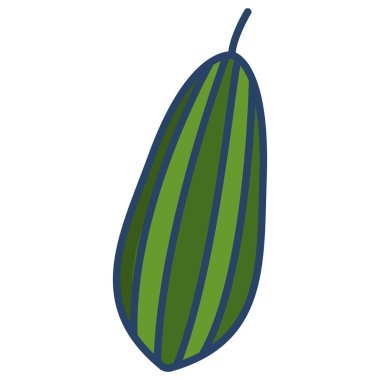 Avokado. Web simgesi basit illüstrasyon