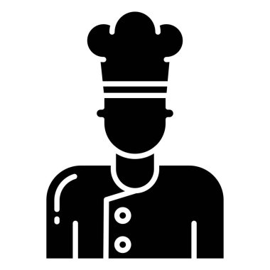 Şef. Web simgesi basit tasarım