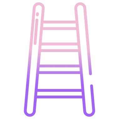 Basit vektör simgesi, merdiven çizimi