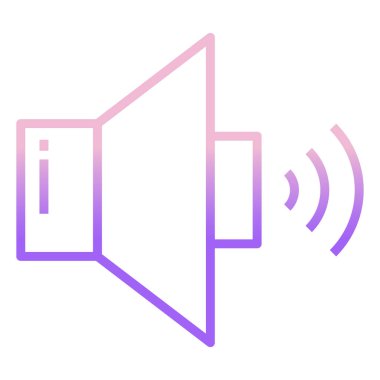 ses simgesi vektör illüstrasyonu