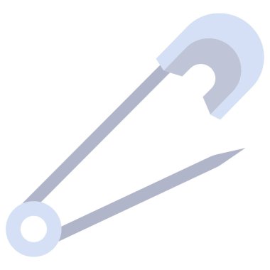 Basit vektör simgesi, güvenli iğne çizimi