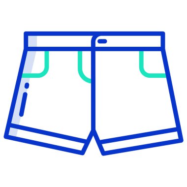 Beyaz arkaplanda basit vektör kısamı simgesi