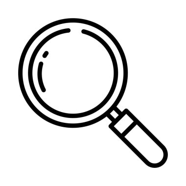 Büyüteç simgesi. özet vektör resimlemesi