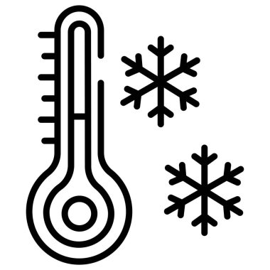 Sıcaklık basit simgesi, vektör çizim