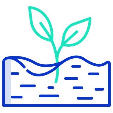 Bitki. Web simgesi basit illüstrasyon