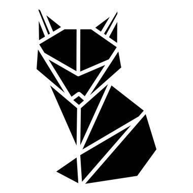 Tilki. Web simgesi basit illüstrasyon