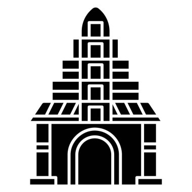 Beyaz arkaplanda basit vektör simgesi oluşturuluyor