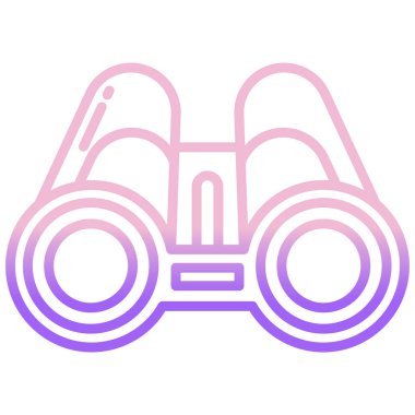 dürbün simgesi vektör illüstrasyonu