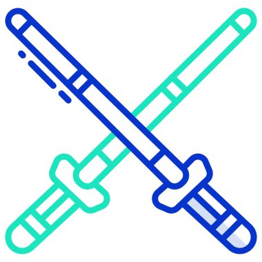 Kılıç. Web simgesi basit illüstrasyon