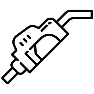 Yakıt Simgesi Vektörü. Basit düz sembol