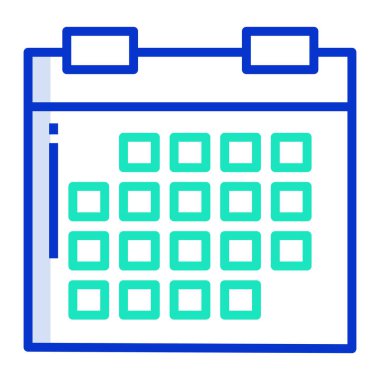 Takvim simgesi vektör illüstrasyonu