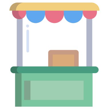 Basit vektör simgesi, oyalama illüstrasyonu