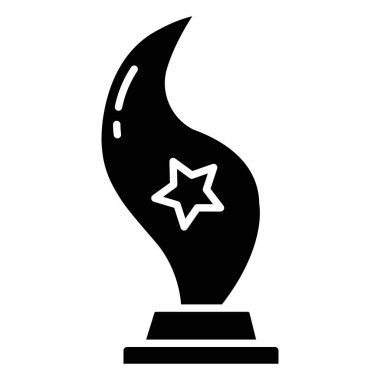 Kupa. Web simgesi basit illüstrasyon