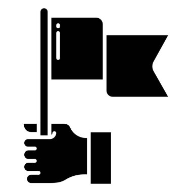 bayrak ikonu vektör illüstrasyonu