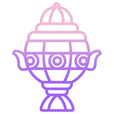 Samovar, web simgesi basit illüstrasyon