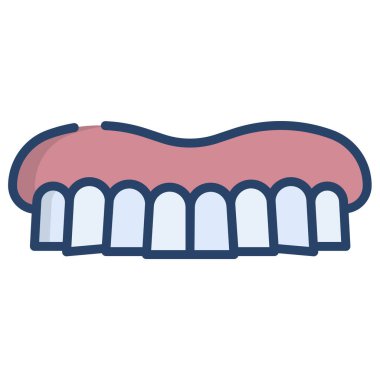 Diş bakımı. Basit tasarım vektörü illüstrasyonu